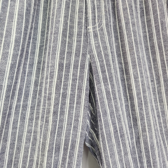 Briggs New York Blue Striped Linen Blend Pants Small - Picture 13 of 13